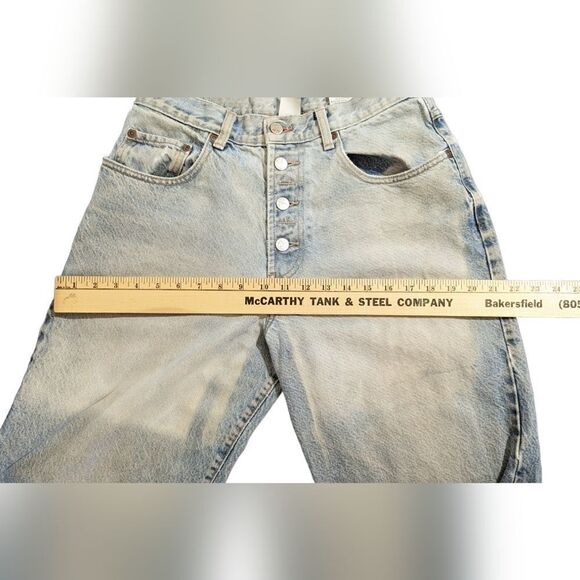 Vintage 90s Lucky Brand Button Fly Relaxed Mom Jeans Faded Distressed Size 14 - Picture 2 of 15